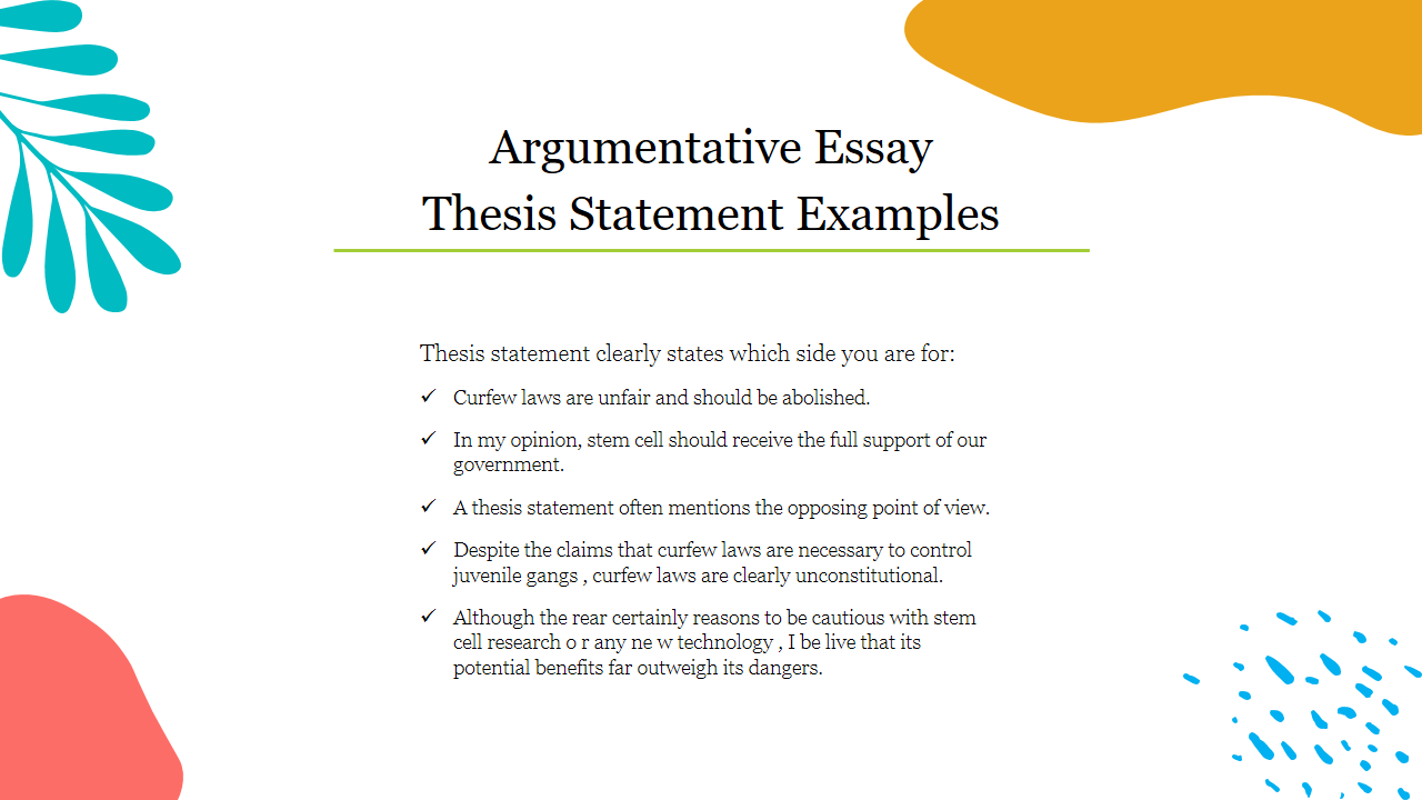 How to Write an Argumentative Essay Thesis